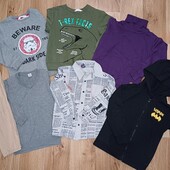 Великий комплект речей на хлопчика 5-6 років. Светри, штани, сорочка.