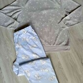 Dunnes stores + F&F брендовый флисовый пижамный комплект размер евро 44/46