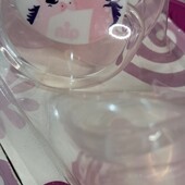 Мягкая соска ортодонтической формы с крышкой Nip моя семья Розовая, Единорожки