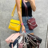 Крос боді еко шкіра сумка жноча на плече біла беж коричневий капучіно чорна бордо пудра