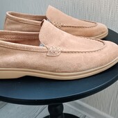 Лоферы натуральный замш оригинал
