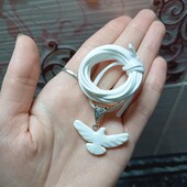 Ніжне кольє чокер голубка