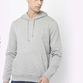 Худі сіре з капюшоном