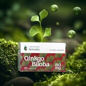 Дієтична добавка Гінкго Білоба для роботи мозку 60 капсул