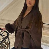 пальтовий кашемір на хутрі