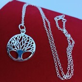 Шикарный комплект- кулон+ цепочка Древо Жизни - серебро 925 пр.
