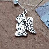 Новий срібний кулон у вигляді ангела, 925 проба.