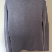 Бузковий вовняний джемпер р.м