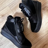 Шкіра натуральна, чобітки теплі 36 р. Зима!