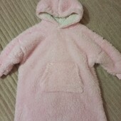 Тёплая туника худи Kids Peacocks р 5-6 лет