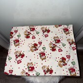 отрез ткани 1.15 м на 0.72м. Материал байка. Милый принт