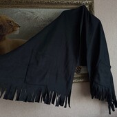 Теплый шарф накидка с карманами