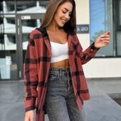 Стильная ,теплая фланелевая сорочка р.42/52