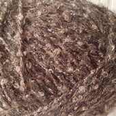 пряжа акрил с добавлением шерсти цвет кофейный 
