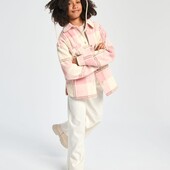 Пиджак sinsay клітинка для дівчинки рожевий 152