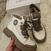 Стильні зручні зимові черевики на хутрі,якість супер