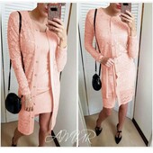 Комплект сукня з кардиганом