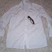 Все від 10грн! Сорочка підліткова біла 12-13 років f&f
