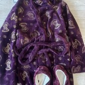 Теплый велюровый халат гарри поттер + тапочки