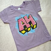 Дитяча футболка А4 4-7років. Футболка для девочки и мальчика 1015