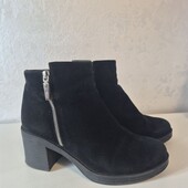 Жіночі черевики натуральна замша на цегейкі Respect на 26,5 см стопу