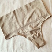 Завишені стрінги утяжка L тілесного кольору (нюанс). женскик трусы утяжка 5879