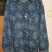 Джинсова куртка на 10-12 р,Зара,нова