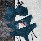 Арт.225 комплект бюст+труси+пояс під панчохи hunkemoller