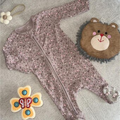 Чоловічок блискавка в рубчик next на дівчинку, блідо-рожевий 62 см