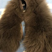 Воротник из песца тёмнопепельного цвета