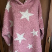 Меховушка, плюшева туника, кофта, худи, 2-4XL. Winter . довга, слип, пижама