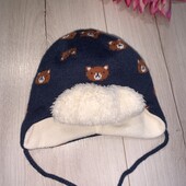 Шапочка на флісі на зріст 68см.