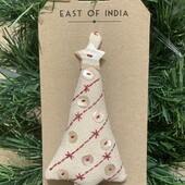 Нова ялинкова прикраса висота 14см. Ручна робота. Індія.