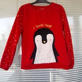 Яскрава велюрова кофтинка на 8-9 років