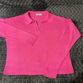 Кофтинка тонка вязка з комірцем відмінний стан