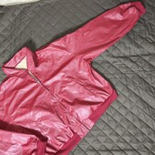 Вишнева куртка бомбер Boohoo L екошкіра