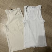 Комплект/набір майок в рубчик, р.М в гарному стані