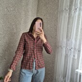 Котонова сорочка в клітинку, гарний стан ❤️