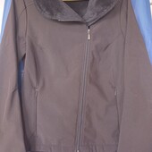 Тепла чорна осіння куртка, р. S/M.