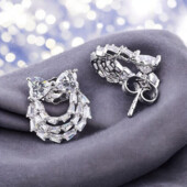 Сережки 'Xuping' Фіаніт (Родій) 067739