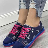 Женские Джинсовые кеды. смотрите они маломерят на размер.