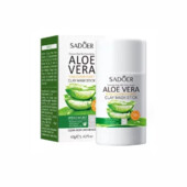 Глиняна тверда маска-стик для обличчя для глибокого очищення пор Sadoer Curacao Aloe Vera 40 г