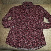 Стильная натуральная рубашка от H&M в новом состоянии