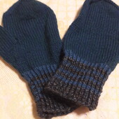 Теплі в'язані рукавиці