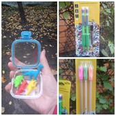 Набор резинок +набор карандашей с резинкой+набор мех.карандашей