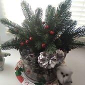 Гілки ялинки, литі, без снігу. Розмір 18-20 см.Ціна за 2 гілочки