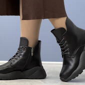 Теплые Ботинки на флисе! 36,38,39р черные