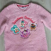 Primark брендовый теплый плюшевый пижамный реглан/ барашек на рост 152/ 158 см