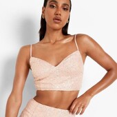 Вечірній топ в паєтках