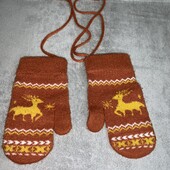 Дуже теплі рукавички на малечу 1-2 роки